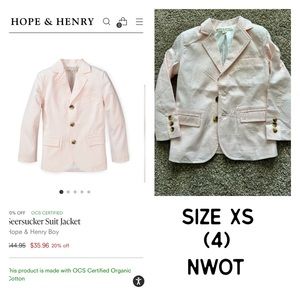 Hope & Henry boys suit jacket